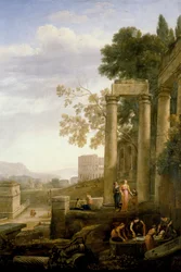 Paesaggio con la sepoltura di Santa Serapia